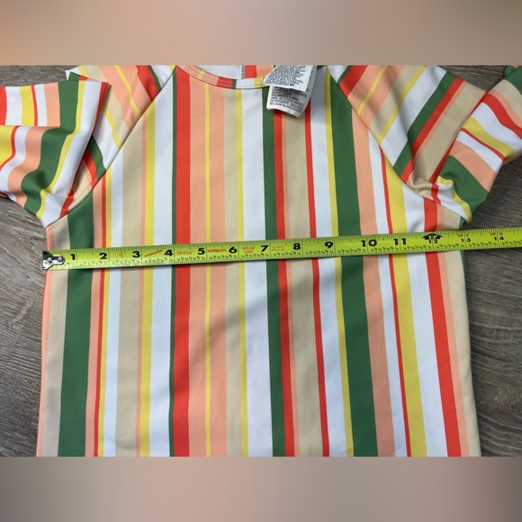 Roxy Girls' Colorful Party Long Sleeve Onesie Swimsuit XL - Picture 6 of 11